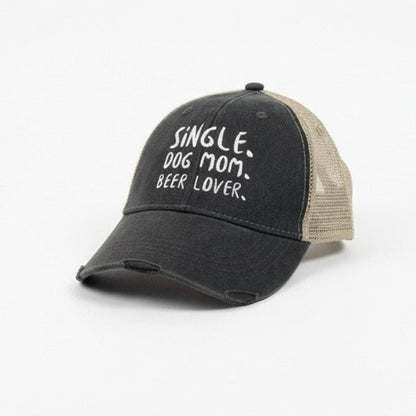 Adams Graphic Distressed Snapback Trucker Hat