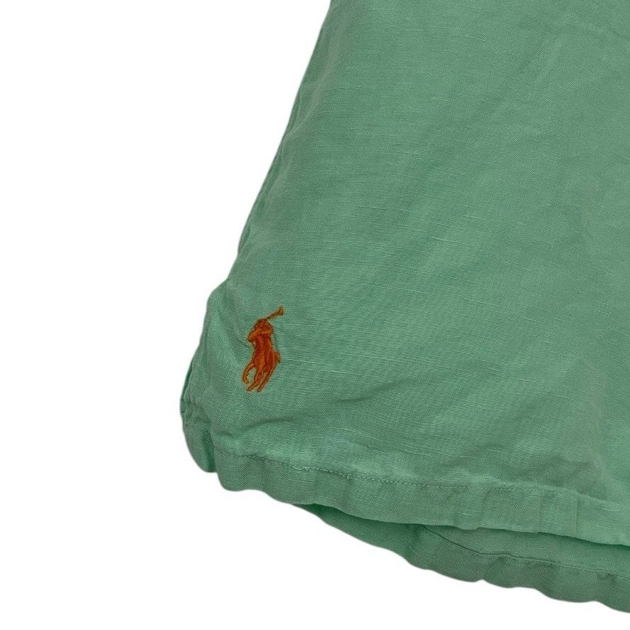 Polo Ralph Lauren Mens Turquoise Short Sleeve Button Down Shirt