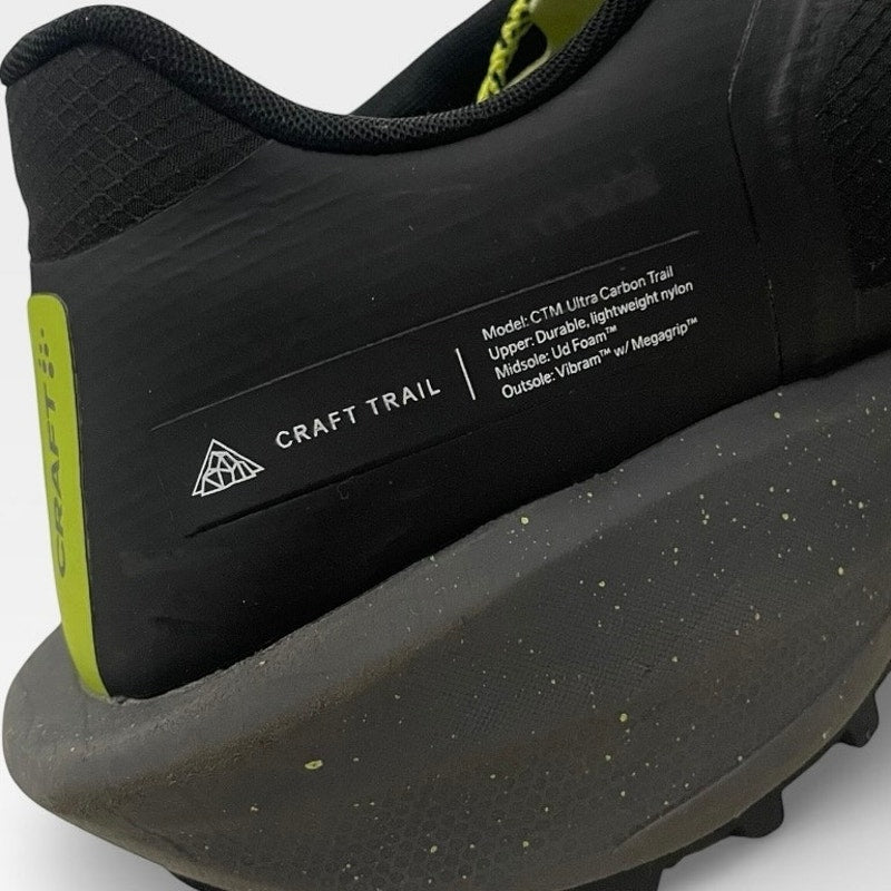 Vibram Mens Craft CTM Ultra Carbon Trail Running Black Sneakers