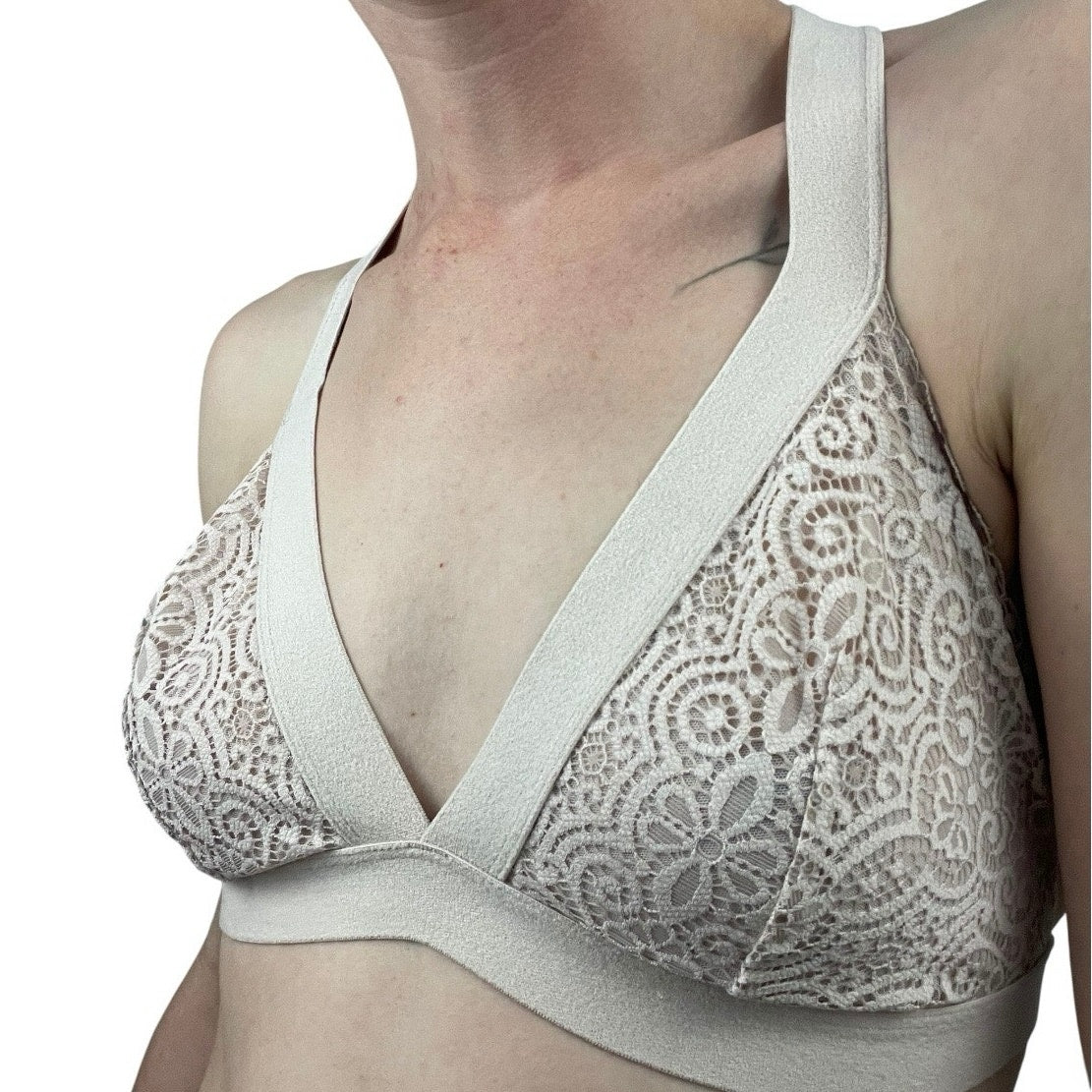 Colsie Light Pink Sheer Lace Bralette