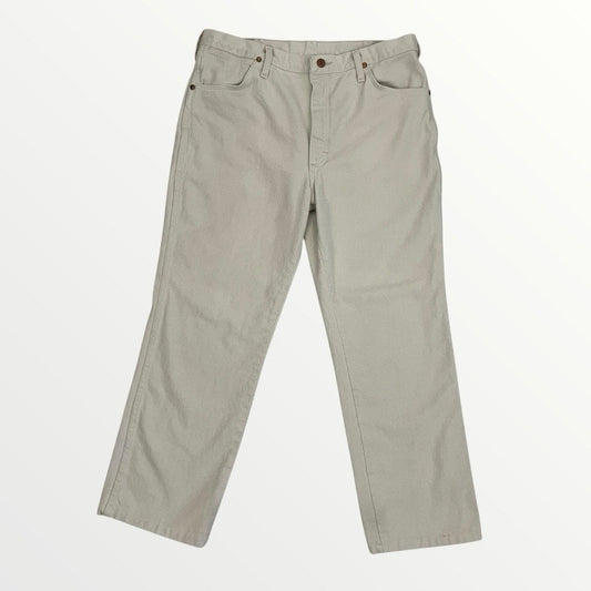 Wrangler Mens Beige Cotton Pants