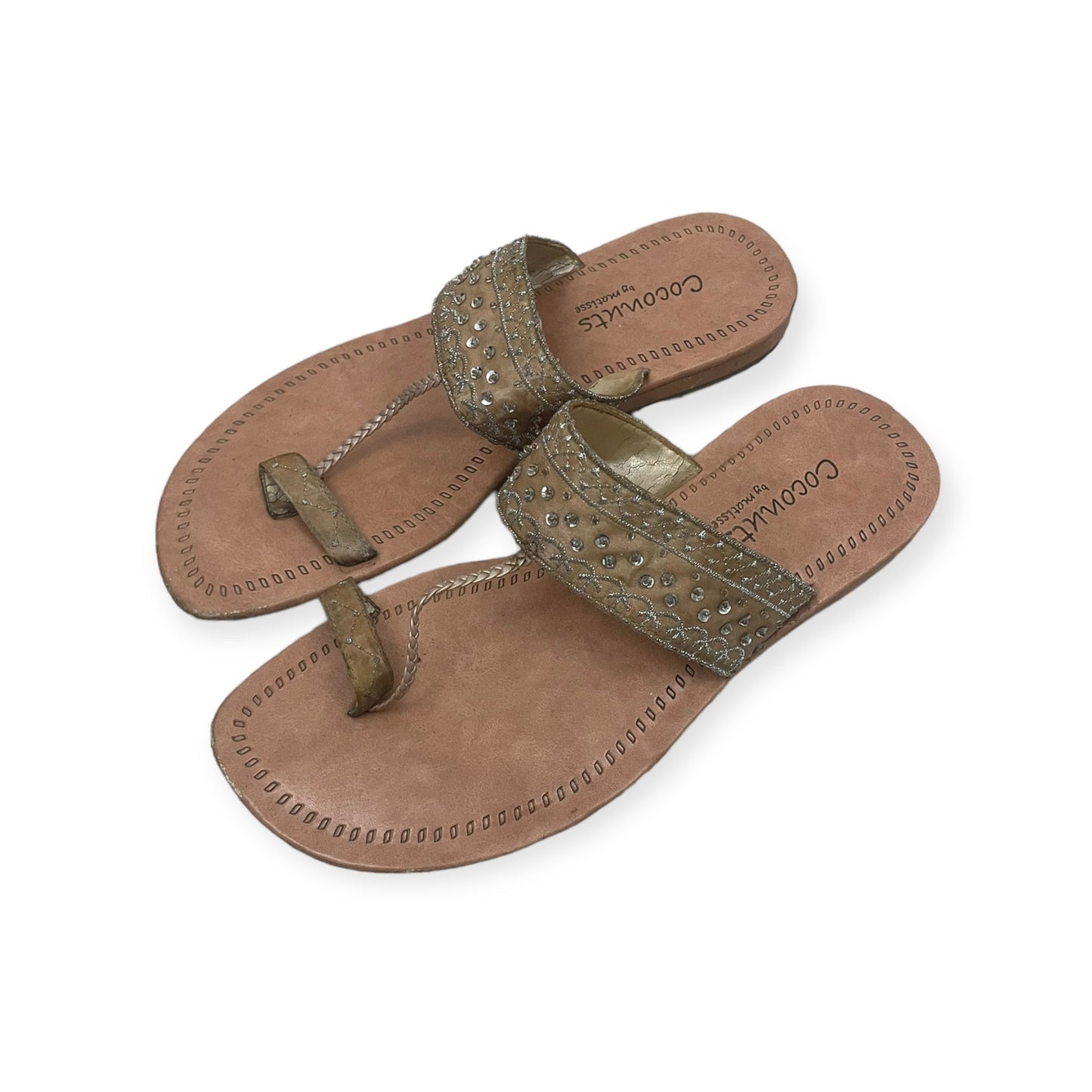 Coconuts by Matisse Tan Embellished Sandals