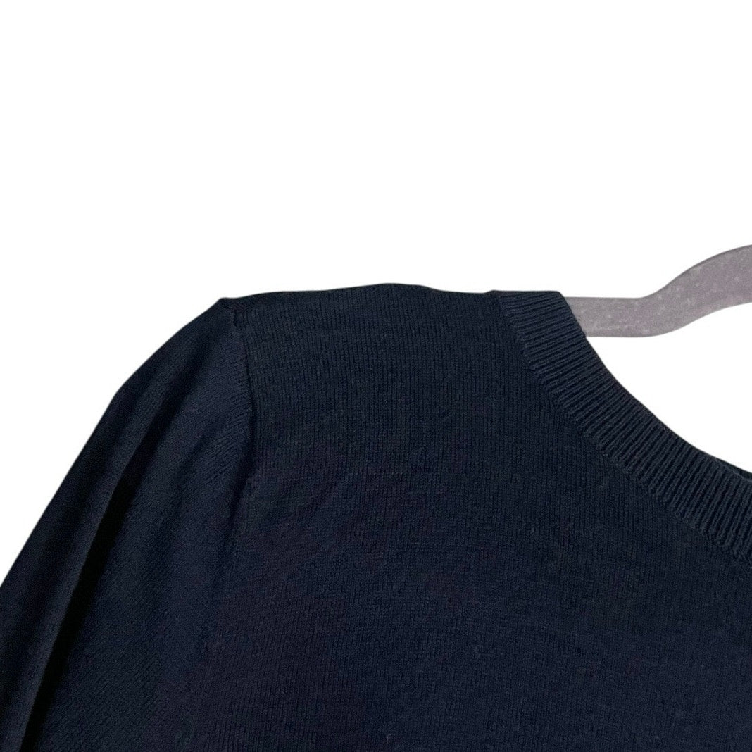 1901 Navy Blue Quarter Sleeve Sweater