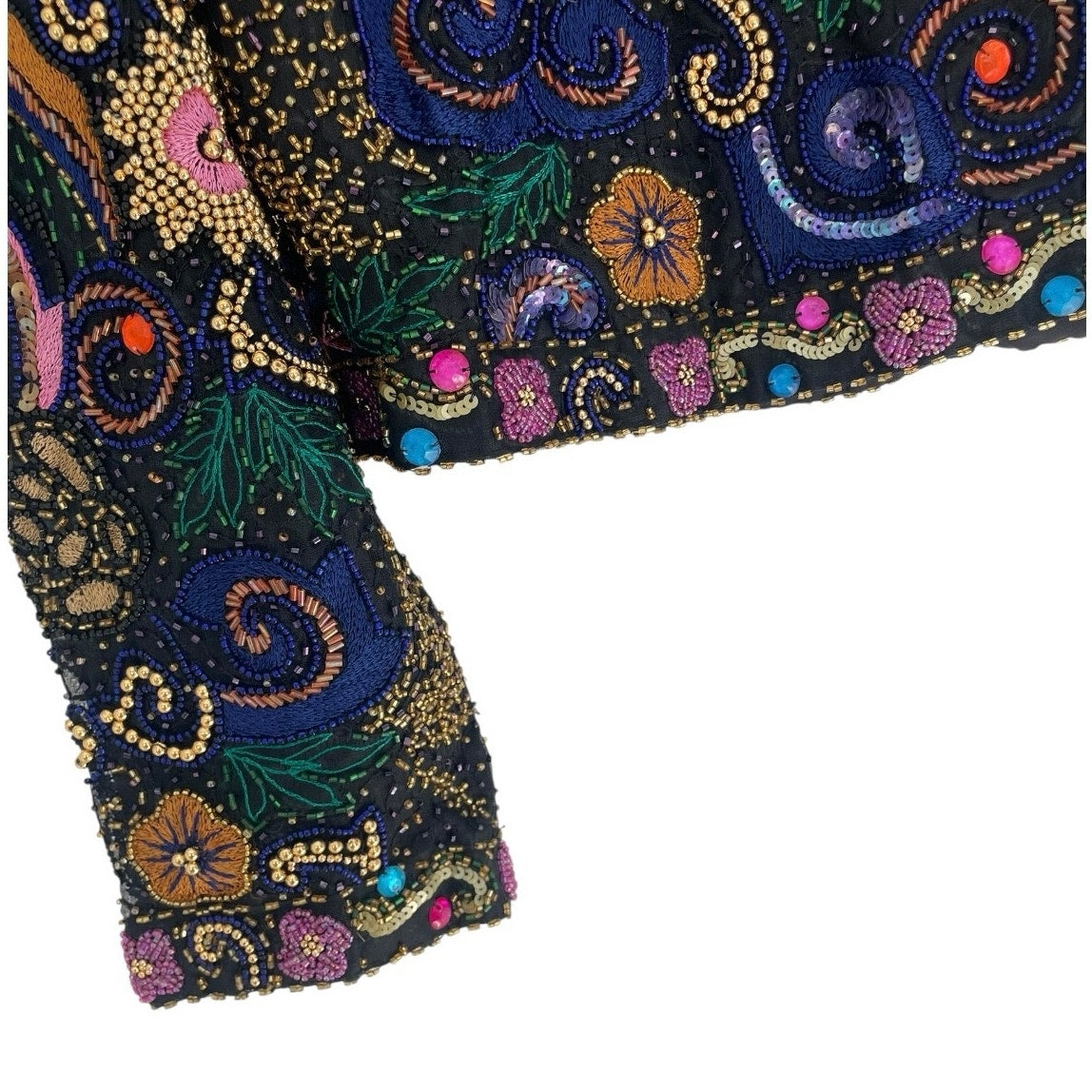 Lawrence Kazar Vintage Beaded Embellished Evening Jacket