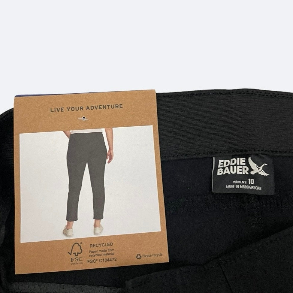 NWT Eddie Bauer Black Horizon Straight Ankle Pant