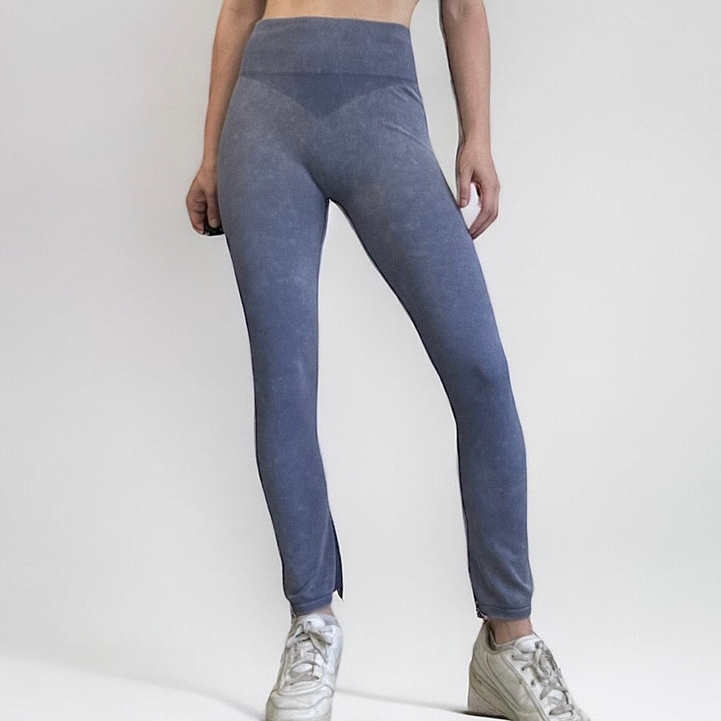 Bo + Tee Blue Athletic Leggings