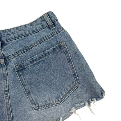 Amuse Society High Rise Denim Mini Jean Shorts