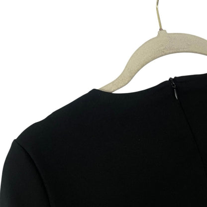 Jusfitsu Black Long Sleeve A-Line Mini Dress