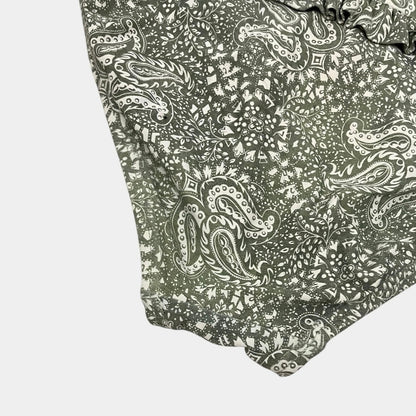 MICHAEL Michael Kors Green Paisley Ruffle Trim Bikini
