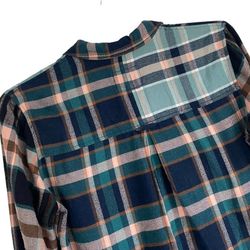 Rails Soft Colorful Plaid Long Sleeve Button Down Top