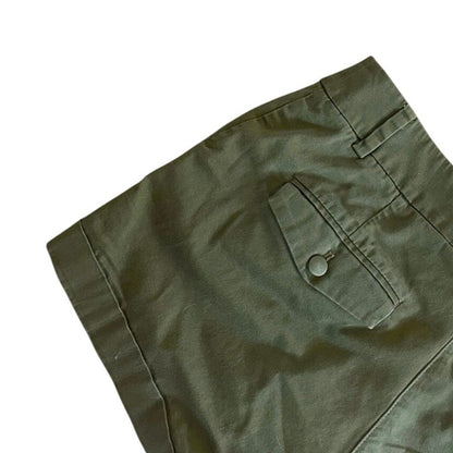 H&M Olive Green Mini Denim Shorts