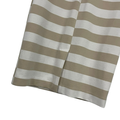 Doncaster Beige and White Striped Bodycon Dress