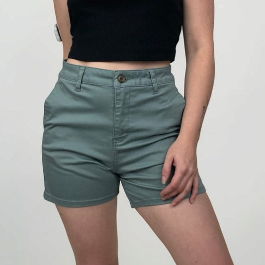 RSQ Sage Green High Rise Shorter Chino Shorts