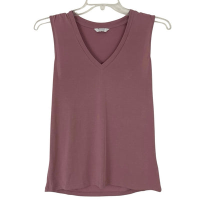 Lucky Brand Soft Pink V-Neck Tank Top