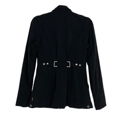 Lucy Flex Black Zip Up Urban Travel Coat