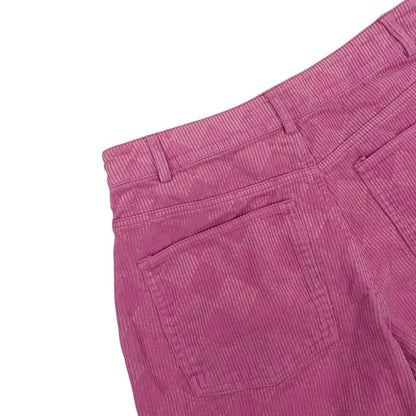 Forever 21 Pink Checkered Corduroy High Rise Wide Leg Pants