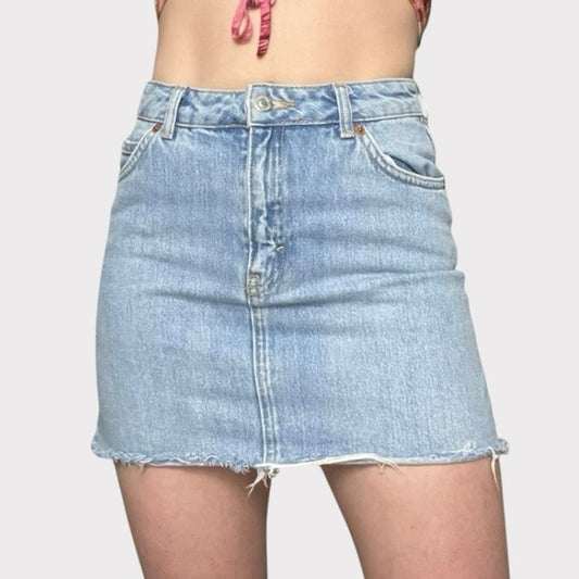 TopShop Denim Mini Jean Skirt