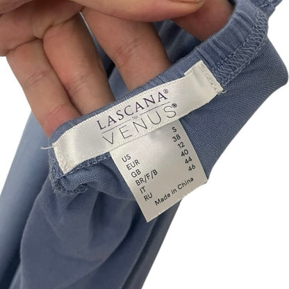 Lascana for Venus Dusty Blue Strappy Open Back Midi Dress