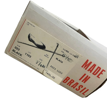 Vintage 70s Jacques Cohen Terracotta Woven Toe Genuine Leather Mid Block Heels