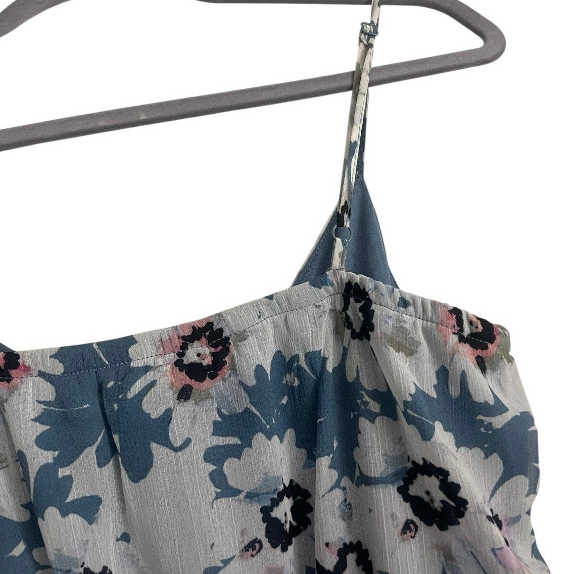 Trixxi Blue & White Floral Romper