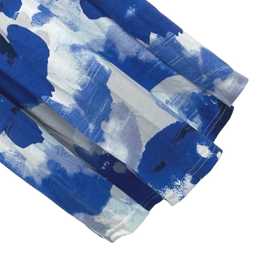 NWT Styleword Blue Watercolor Floral Halter Maxi Dress