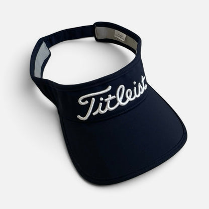 Titleist Navy Blue & White Embroidered Golf Visor