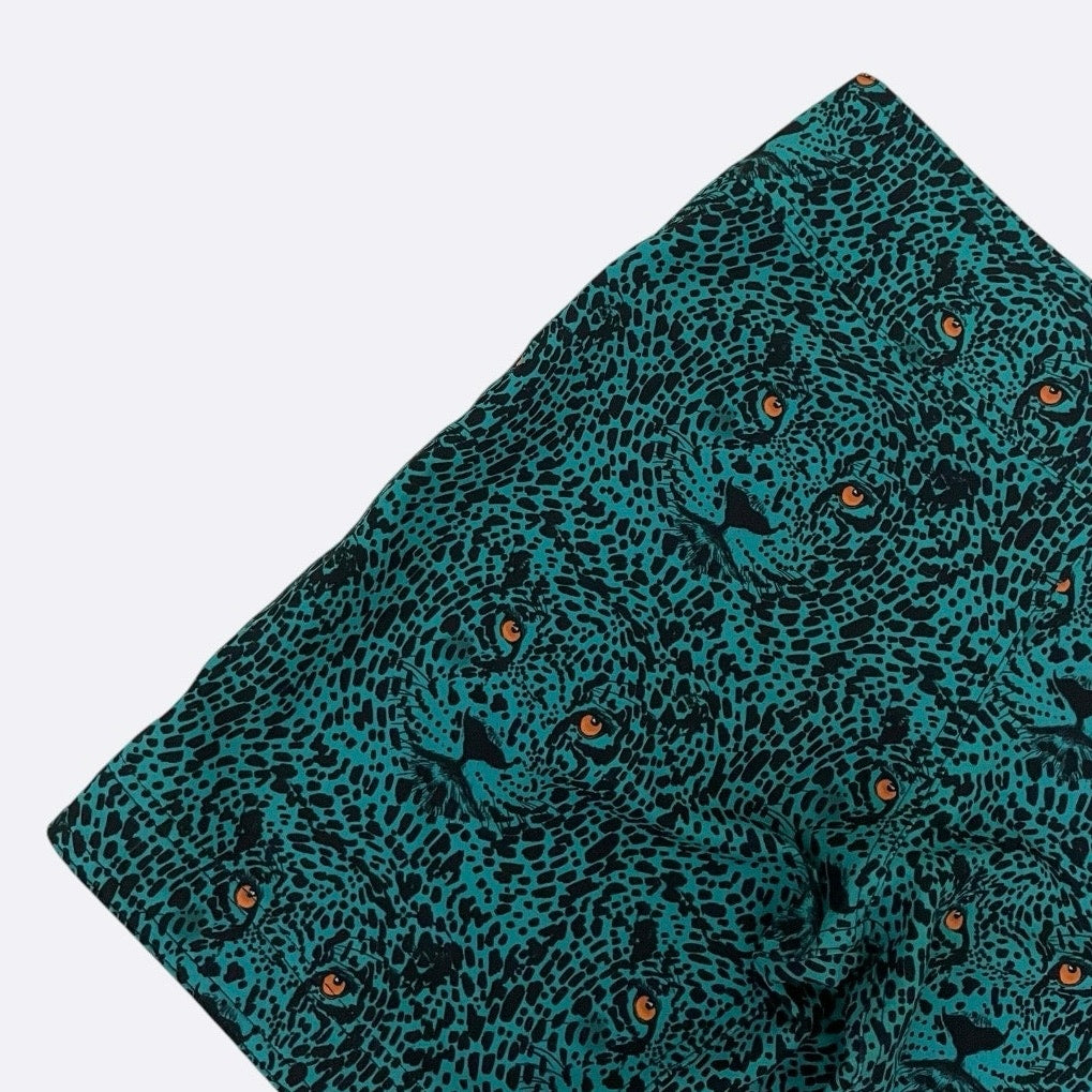 NWOT Shredly Teal Leopard Print Active Shorts