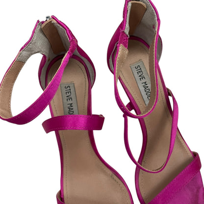 Steve Madden Vibrant Pink Strappy Stiletto Heels