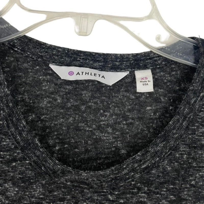 Athleta Soft Grey Asymmetrical Tank Top Blouse