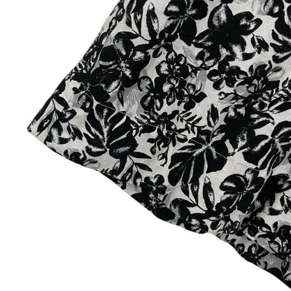 Briggs Black & White Floral Print Mini Dress