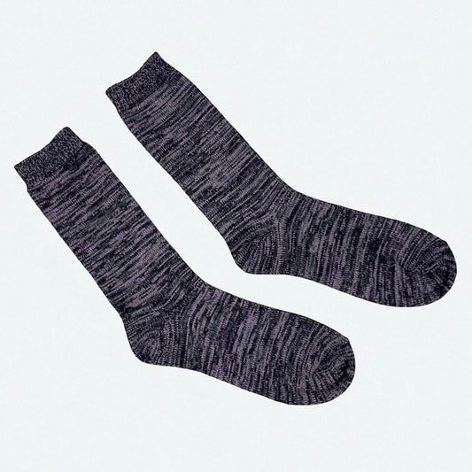 NWOT Purple & Black Mid Calf Socks