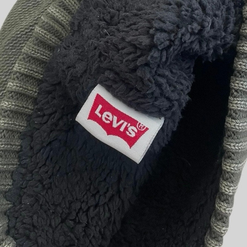 Levi's Army Green Knit Beanie Hat