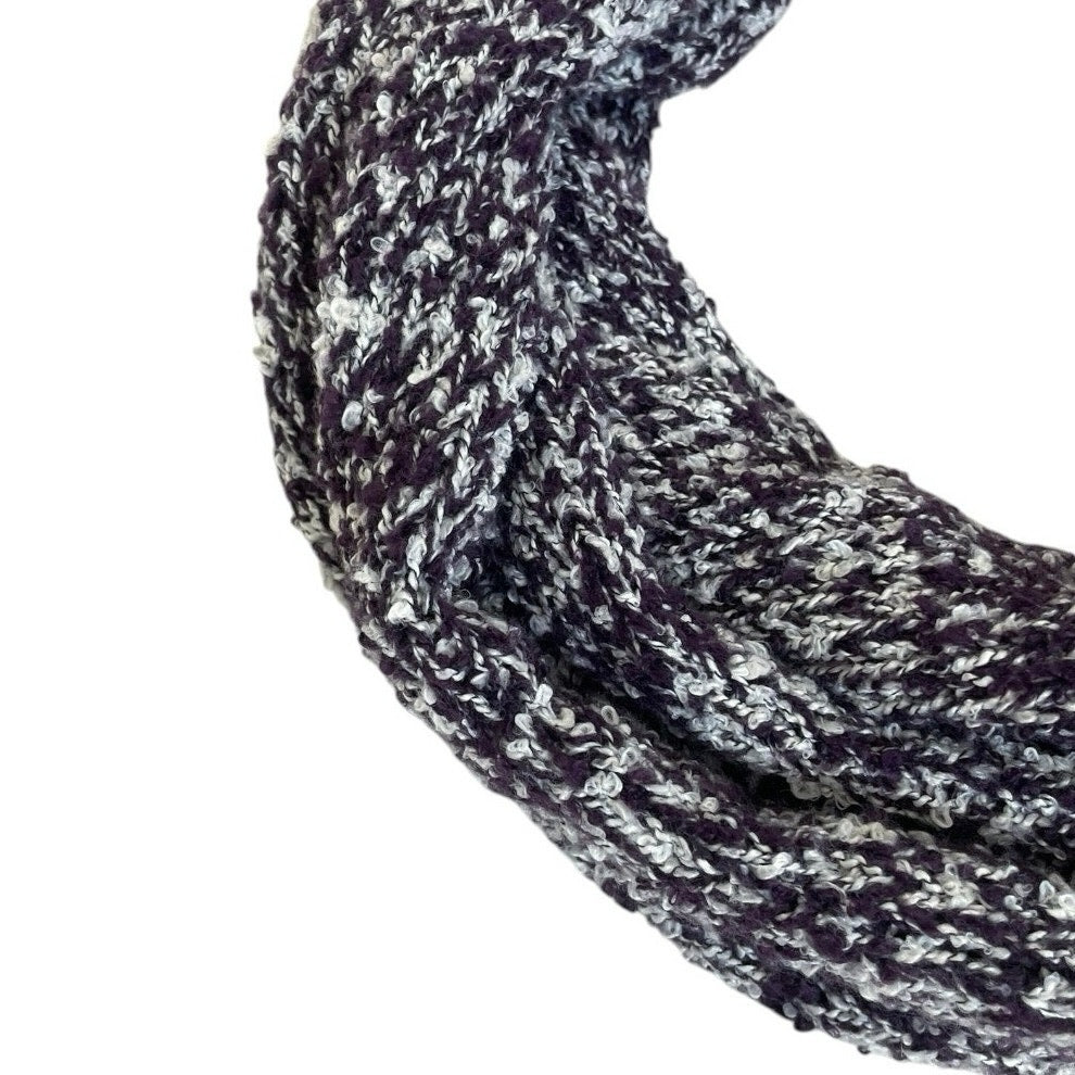 CALIA Dark Purple Chunky Knit Infinity Scarf