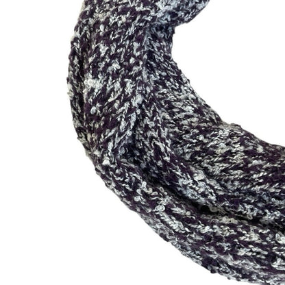 CALIA Dark Purple Chunky Knit Infinity Scarf