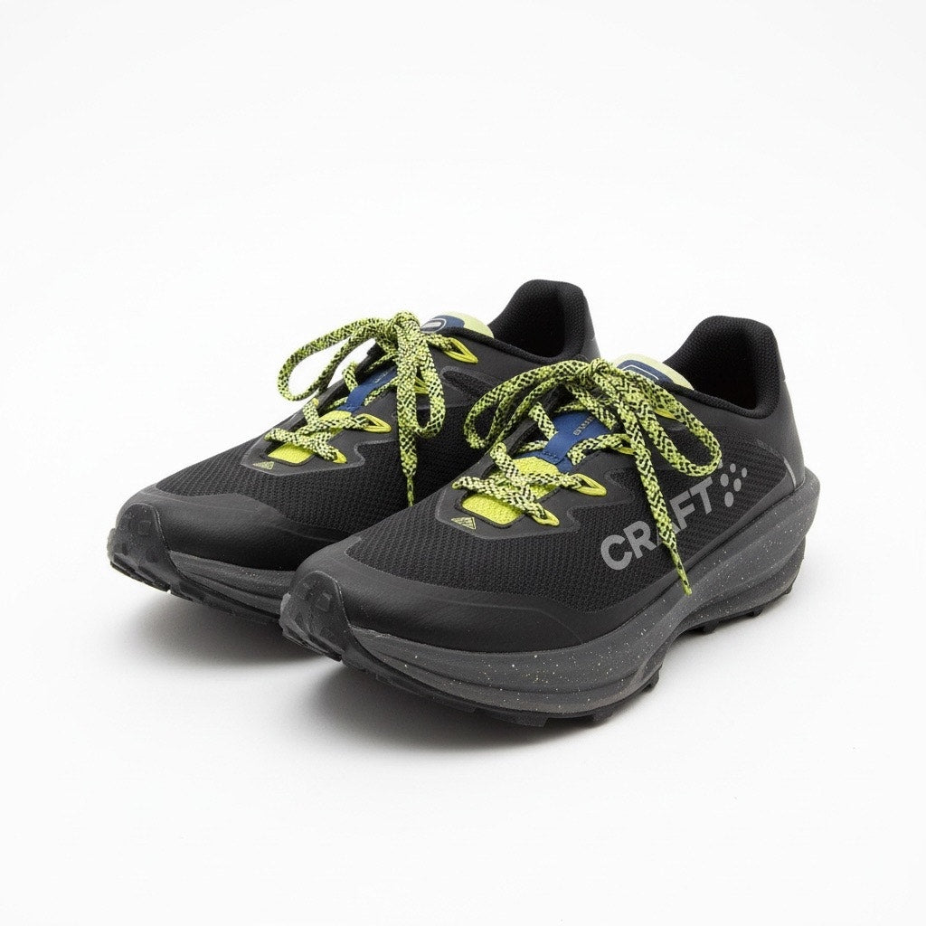 Vibram Mens Craft CTM Ultra Carbon Trail Running Black Sneakers