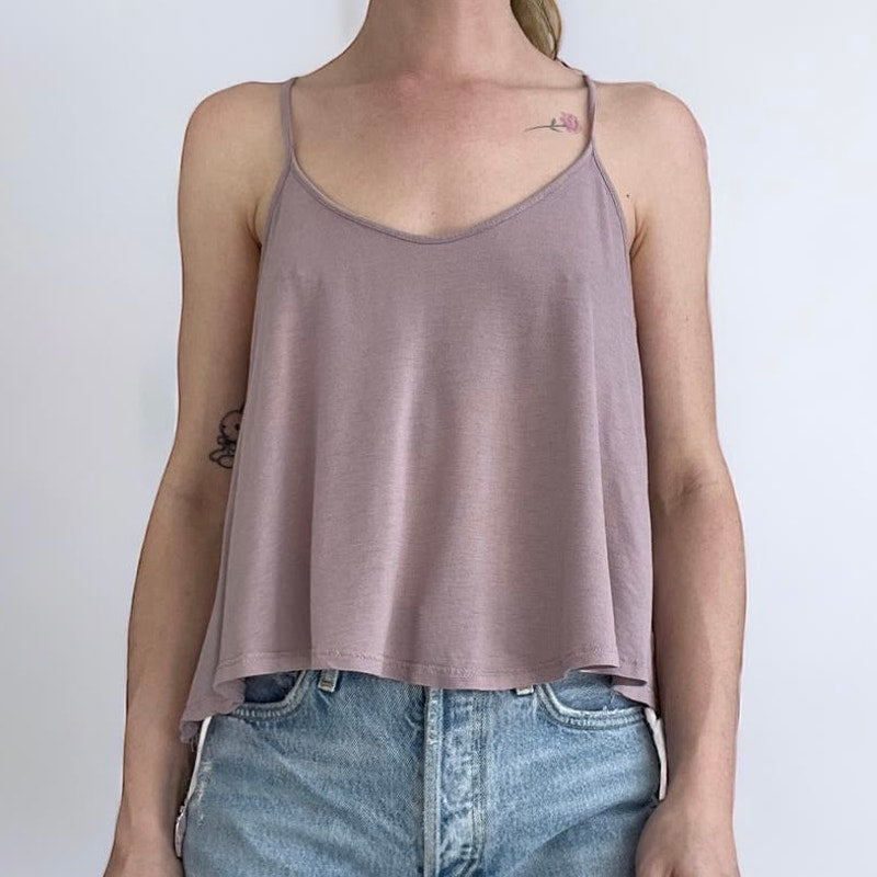 Lush Soft and Stretchy Lavender Billowy Tank Top