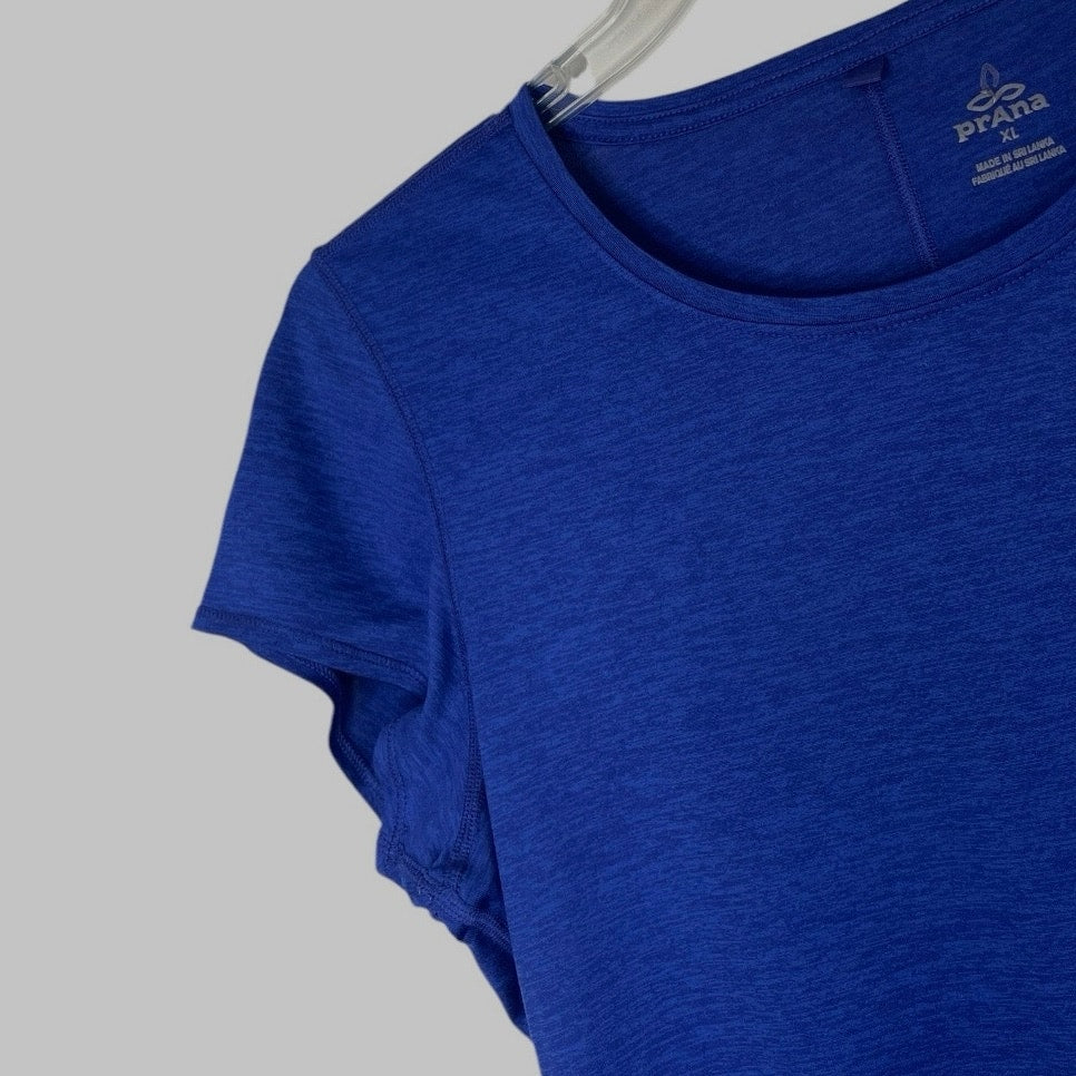 PrAna Blue Short Sleeve Athletic Top