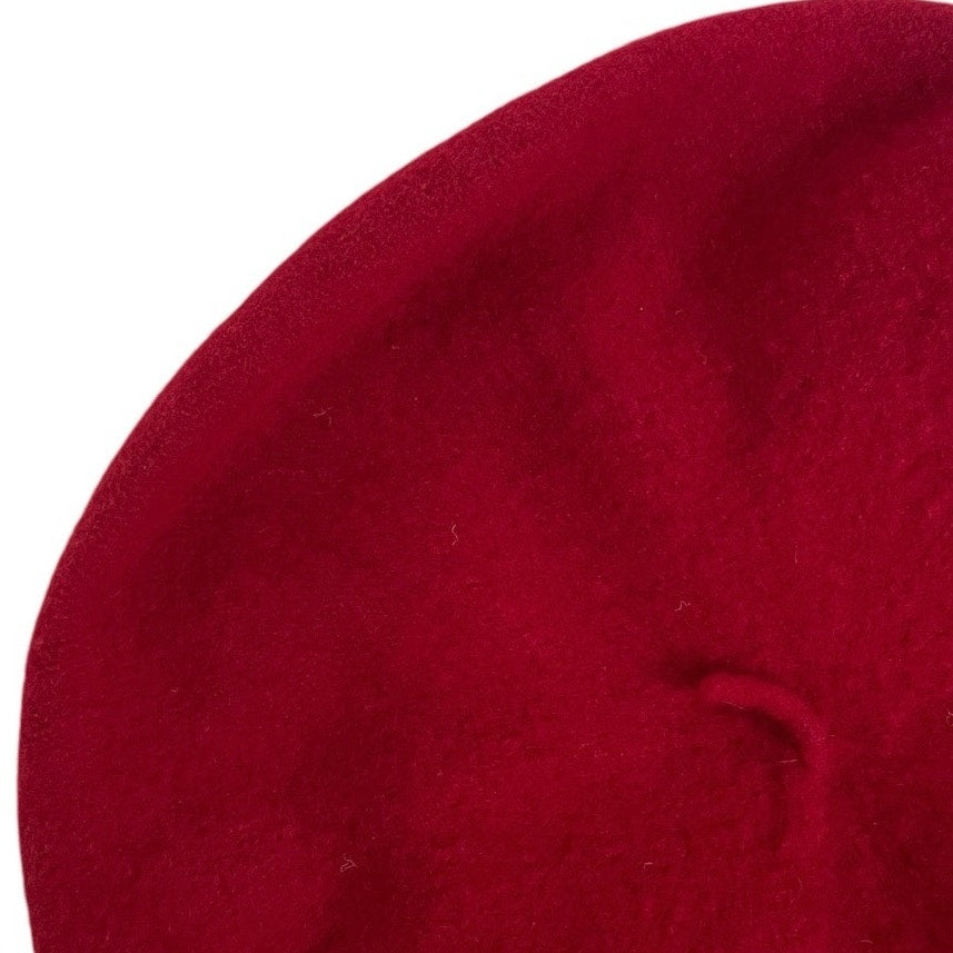 Aris Vintage Pure Wool Red Beret