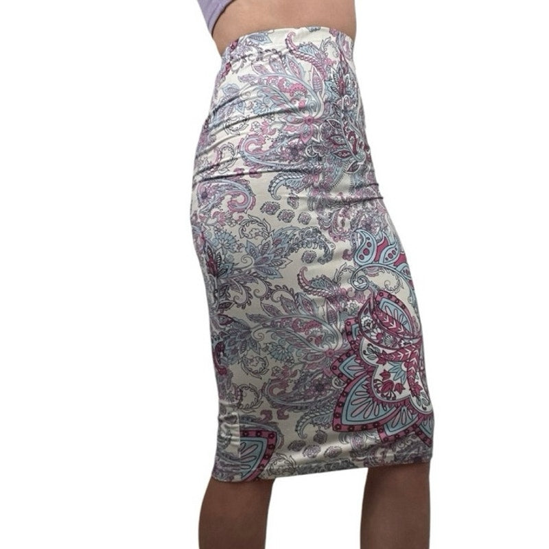 SHEIN Soft Boho Bodycon Midi Skirt