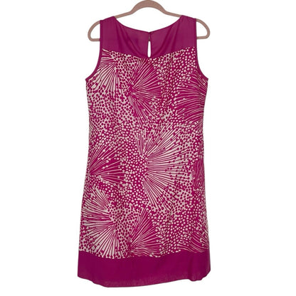 Doncaster Pink & White Patterned Mini Dress