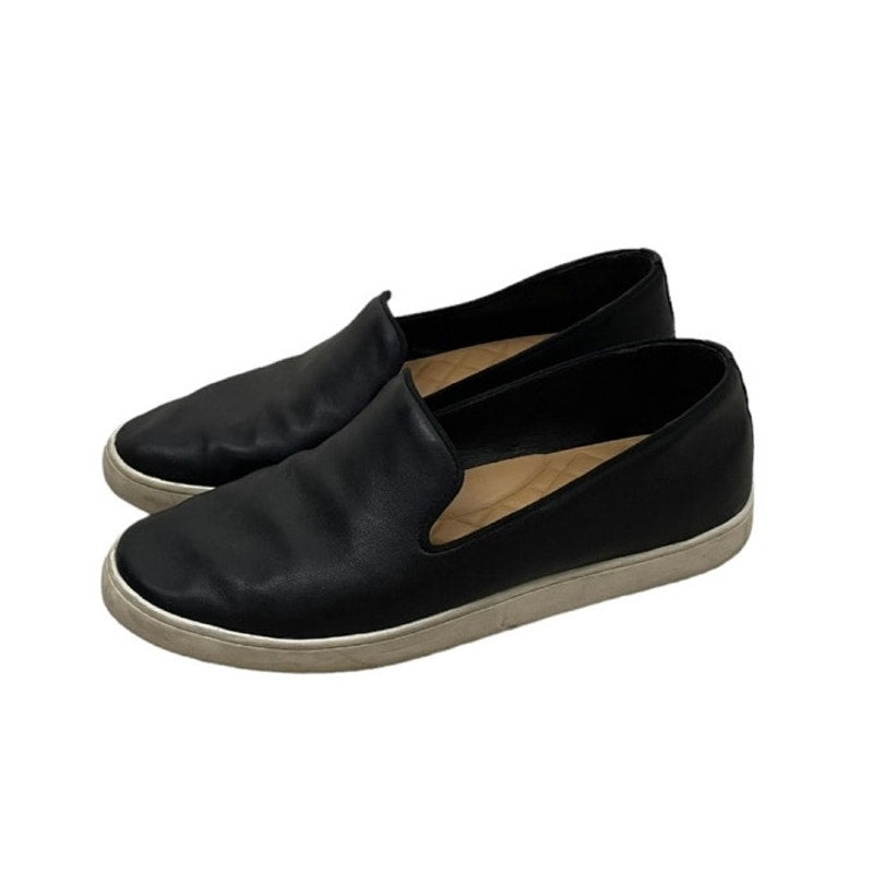 Birdies Black Leather Espadrilles