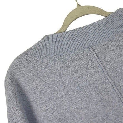 LOFT Light Blue V-Neck Knit Sweater