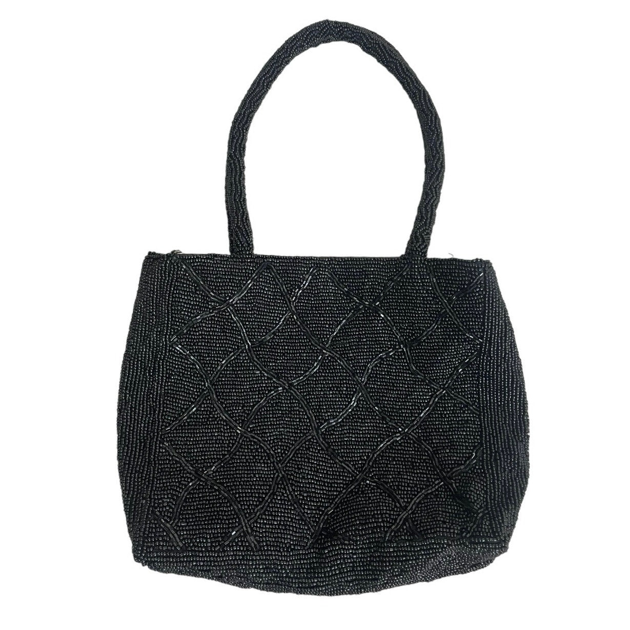 Holly in Hanoi Vintage Black Sequined Beaded Mini Handbag