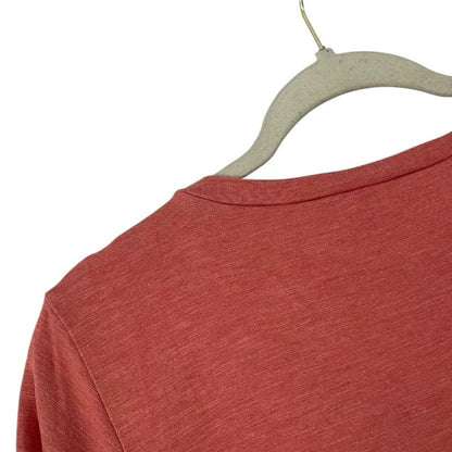 Jessica Simpson Coral Pink V-Neck Short Sleeve Top