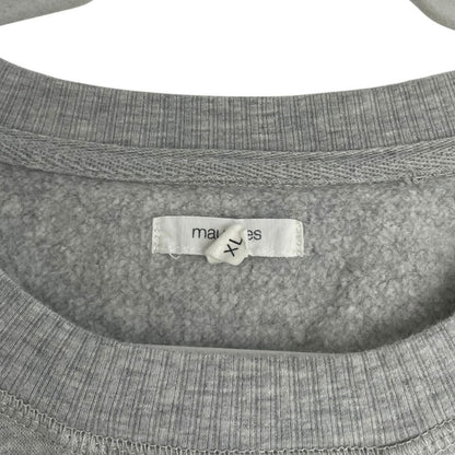 Maurices Grey Striped Crewneck Sweatshirt