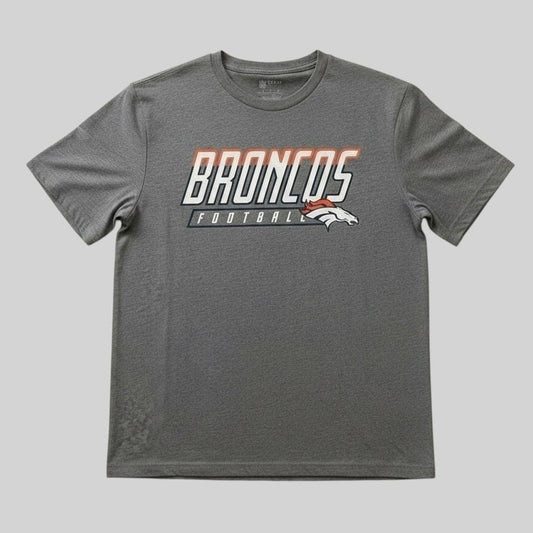 NWT Denver Broncos NFL Team Apparel City Pill Triblend Short Sleeve Graphic Tee