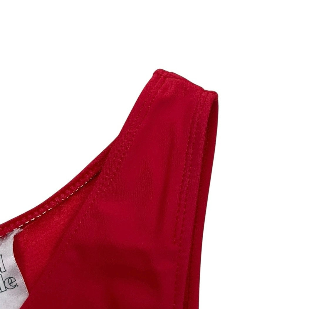 Wild Fable Red Cheeky High Rise V-Cut Bikini Bottoms