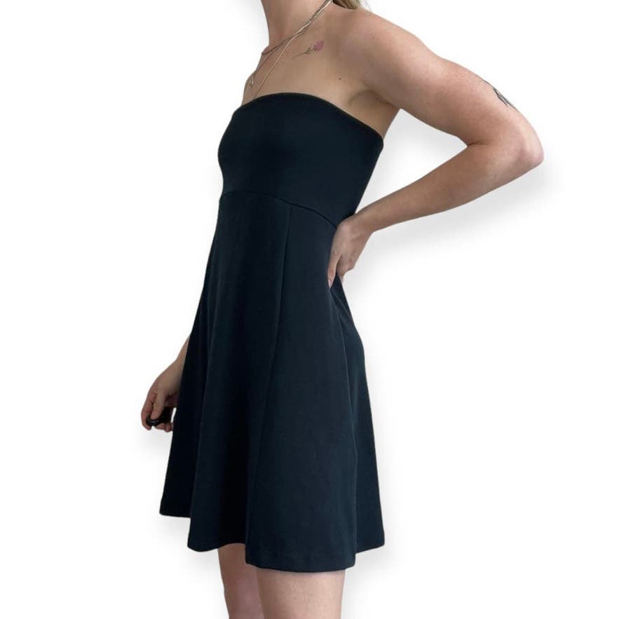 Carve Designs Soft Navy Blue Strapless Mini Dress