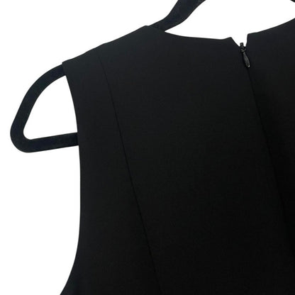 Talbots Petites Black A-Line V-Neck Dress