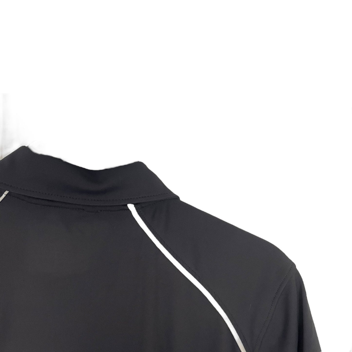 Slazenger Grey Short Sleeve Quarter Zip Active Golf Polo Shirt